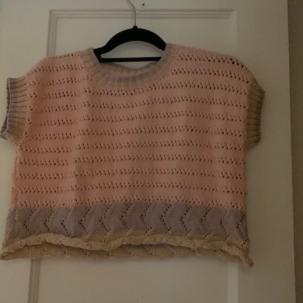 Hand Knitted Crop Sweater